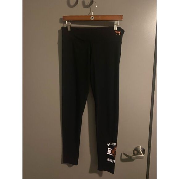Victoria Secret PINK Oklahoma State Collegiate Yoga Leggings Size Medium NWOT - Picture 1 of 8